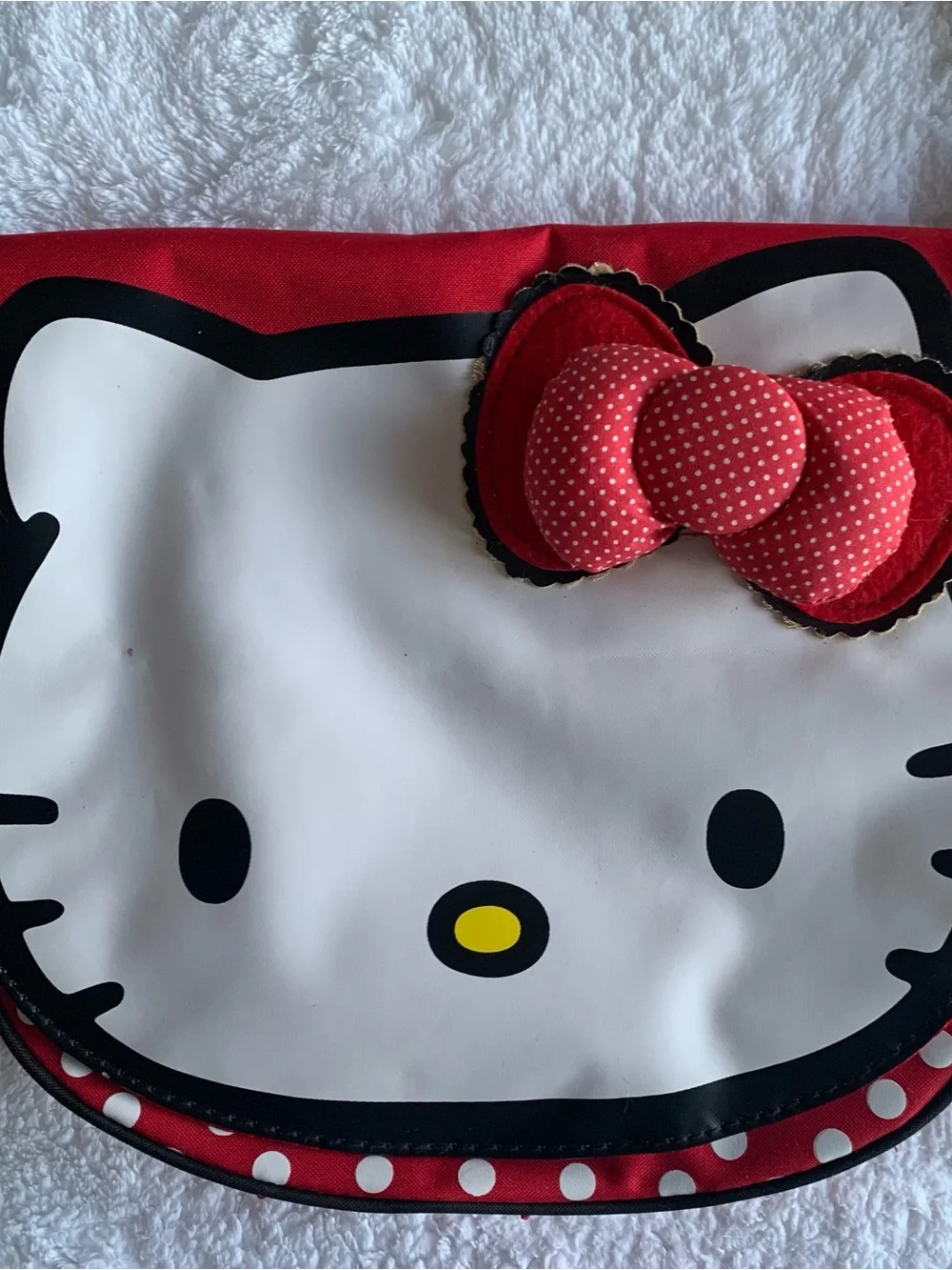 Vintage Sanrio Hello Kitty Messenger Crossbody Bag (2011 FAB Starpoint) Red